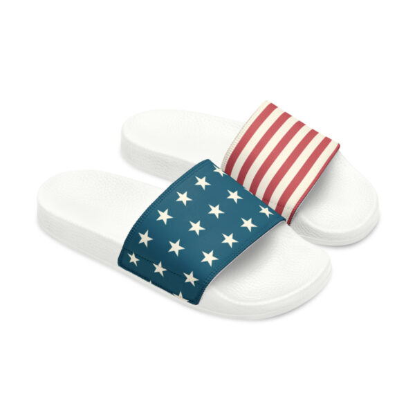 Trump 8 - Women's USA Flag Slide Sandals