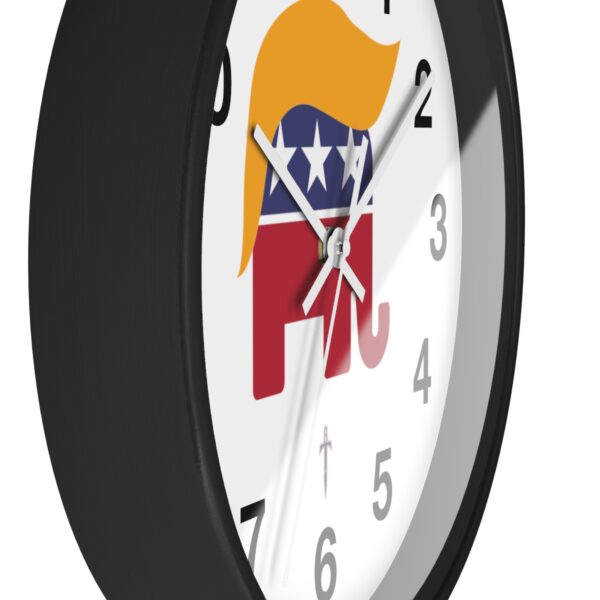 Trump 8 - Golden Hair Elephant Wall Clock - Image 5