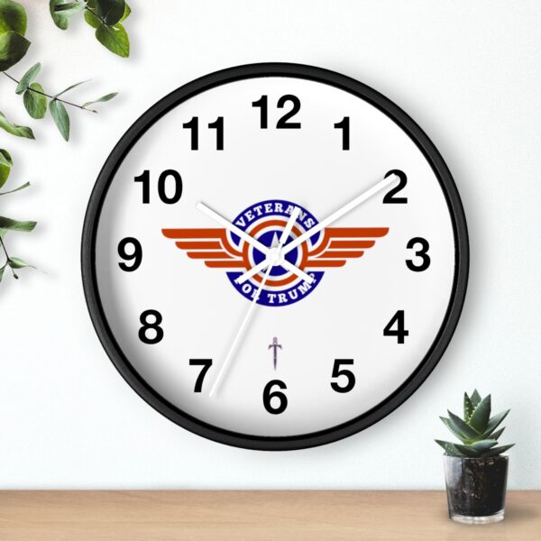 Trump 8 - Veterans For Trump Wall Clock - Image 6