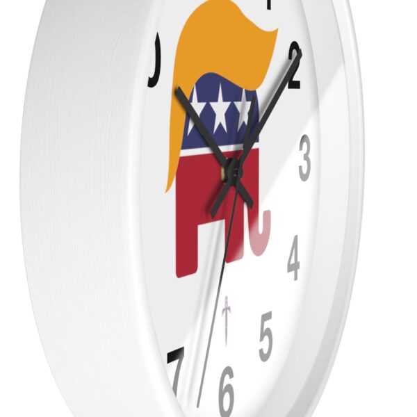 Trump 8 - Golden Hair Elephant Wall Clock - Image 8