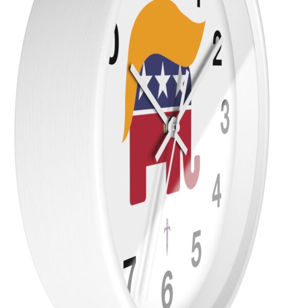 Trump 8 - Golden Hair Elephant Wall Clock - Image 11