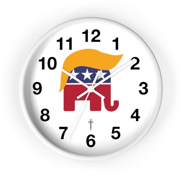 Trump 8 - Golden Hair Elephant Wall Clock - Image 10