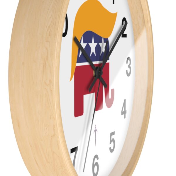 Trump 8 - Golden Hair Elephant Wall Clock - Image 14