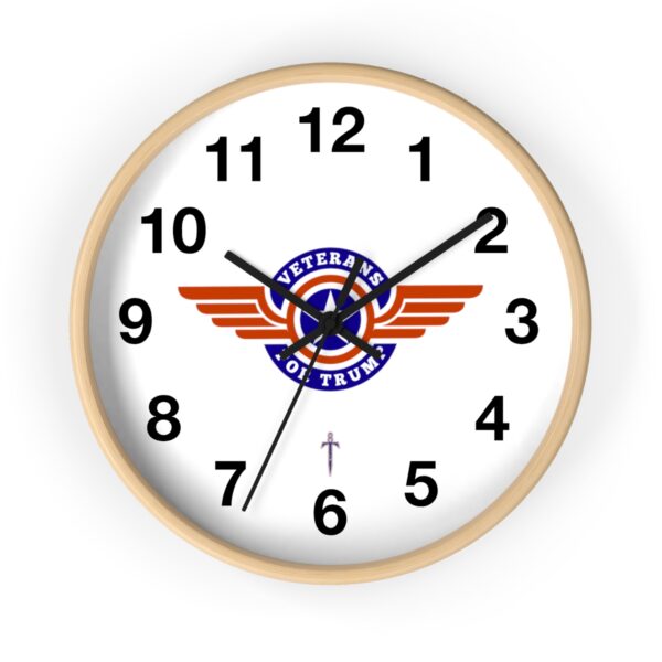 Trump 8 - Veterans For Trump Wall Clock - Image 13