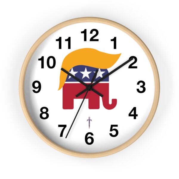 Trump 8 - Golden Hair Elephant Wall Clock - Image 13