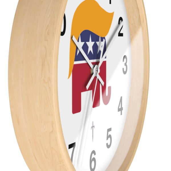 Trump 8 - Golden Hair Elephant Wall Clock - Image 17