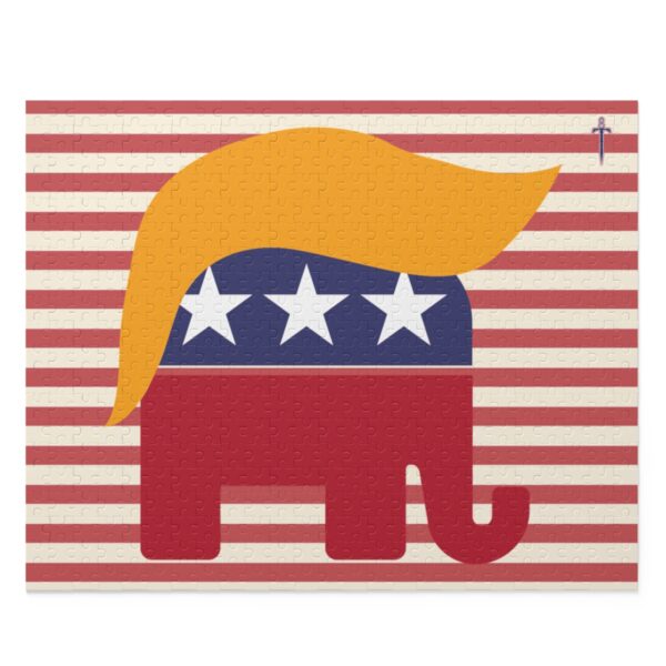 Trump 8 - Golden Hair Elephant Puzzle - Image 2