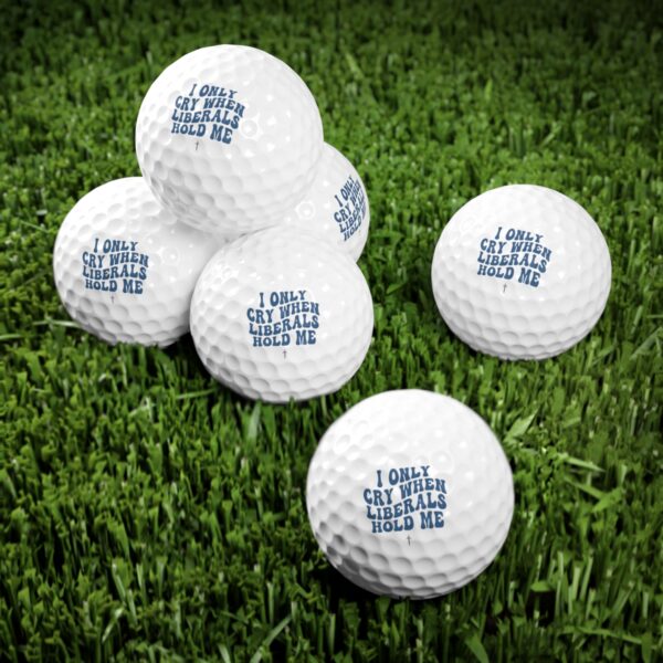 Trump 8 - I Only Cry Blue 6 Piece Golf Ball Set - Image 4