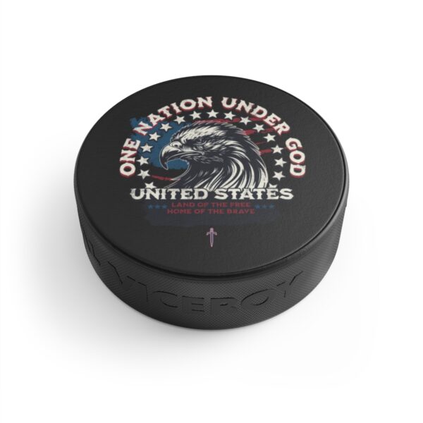 Trump 8 - One Nation Under God Hockey Puck - Image 3