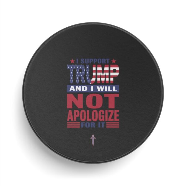 Trump 8 - I Support Trump Hockey Puck - Image 2