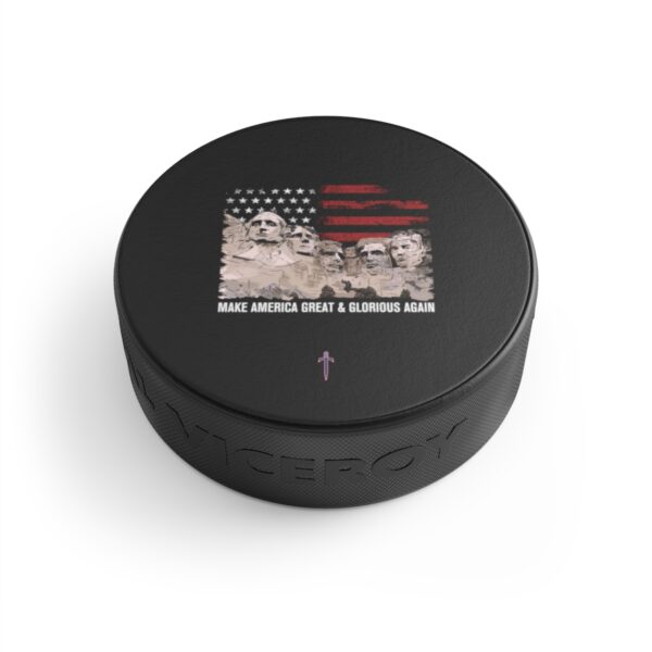 Trump 8 - Make America Great & Glorious Again Hockey Puck - Image 3