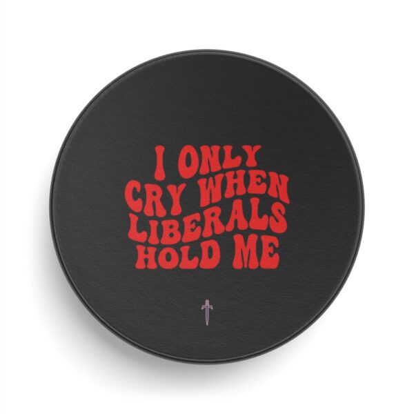 Trump 8 - I Only Cry Red Text Hockey Puck - Image 2