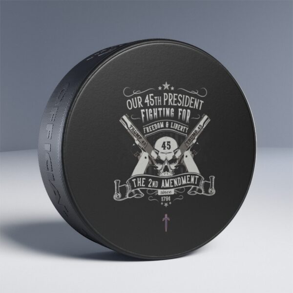 Trump 8 - 2ND Amendment Hockey Puck