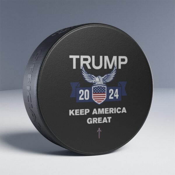 Trump 8 - Keep America Great Hockey Puck