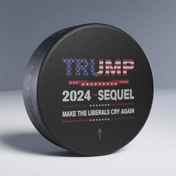 Trump 8 - Trump 2024 Sequel Hockey Puck