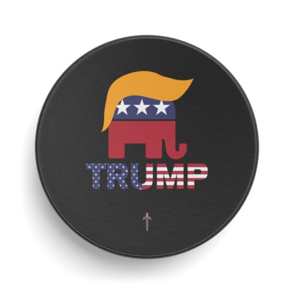 Trump 8 - Gold Hair Trump Hockey Puck - Image 2