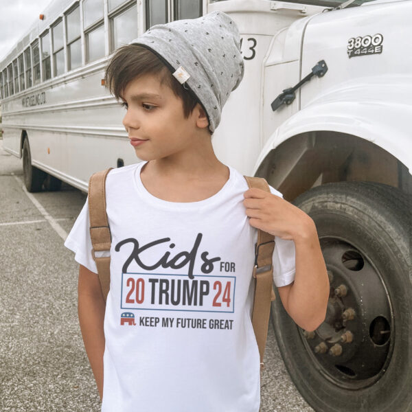 Trump 8 - Kids for Trump 2024 youth shirt - Image 4